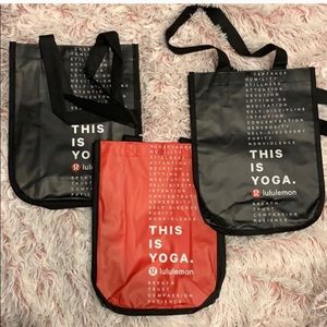 5 LuLulemon reusable bags